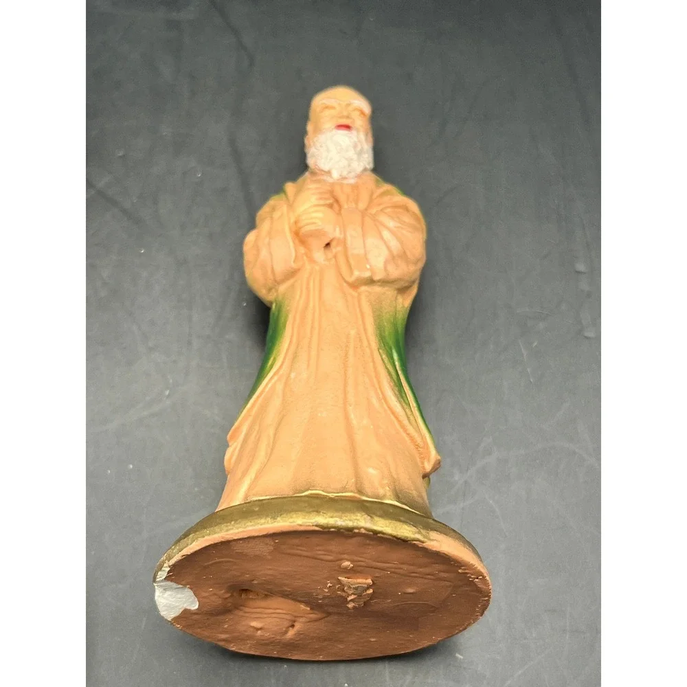 Vtg‎ Nativity Set Figures Christmas Holiday Decoration Chalkware Religious